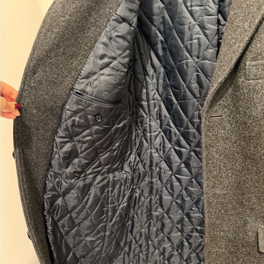 J. Crew Charcoal Wool Blend Coat - Picture 4 of 5